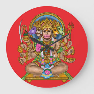 Horloge murale Seigneur Hanuman