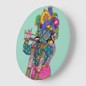 Horloge murale Seigneur Krishna (Angle)