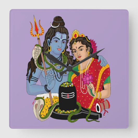 Horloge murale Shiva Parvati (Recto)