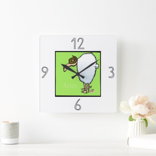Horloge murale signe astrologique Bélier (Maison)