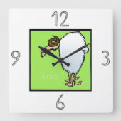 Horloge murale signe astrologique Bélier (Recto)