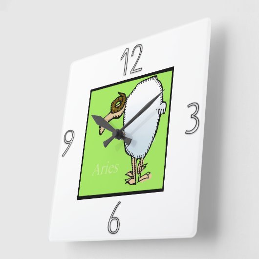 Horloge murale signe astrologique Bélier (Angle)