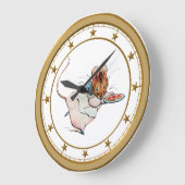 Horloge murale souris volant des cookies (Angle)