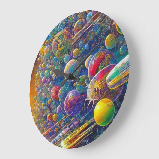 horloge murale Space Race (Angle)