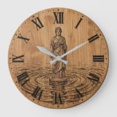 Horloge murale statue de déesse classique | Décora (Recto)