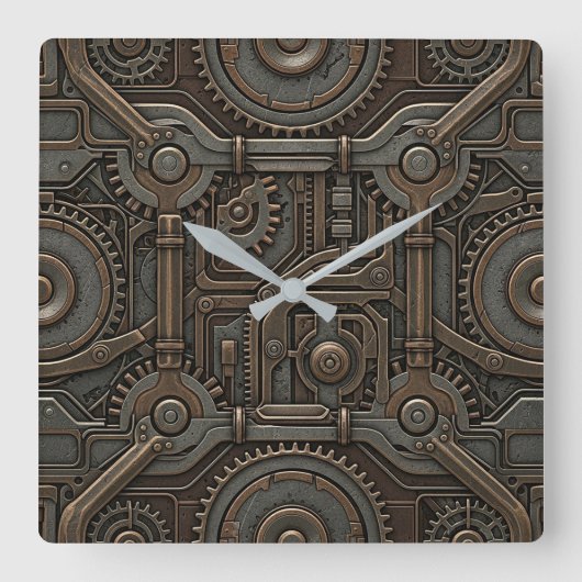 Horloge murale Steampunk (Recto)
