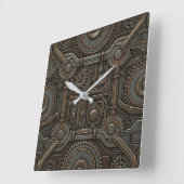 Horloge murale Steampunk (Angle)