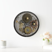Horloge murale SteamPunk, Horloge en acier, Horlog (Maison)