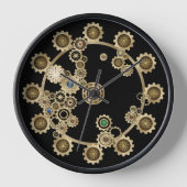 Horloge murale Steampunk or (Recto)