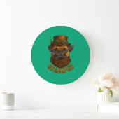 Horloge murale Steampunk Pug - vintage "Steampug" (Maison)