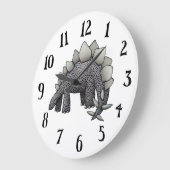 Horloge murale Stegosaurus (Angle)