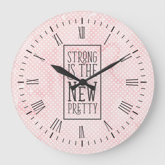 Horloge murale Strong is the New Pretty (Recto)