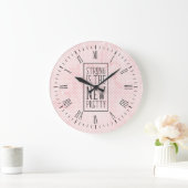 Horloge murale Strong is the New Pretty (Maison)
