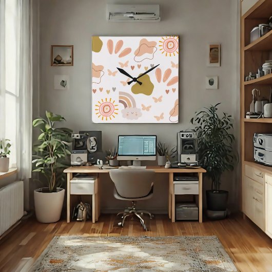 Horloge murale style Boho