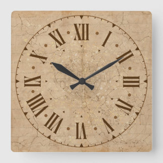 horloge murale style vintage lettres romaines