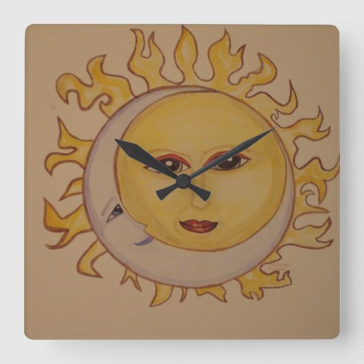 Horloge murale Sun Moon (Recto)