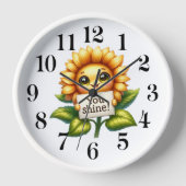 Horloge murale Sunflower Cutie (Recto)