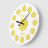 Horloge murale Sunny Lemon (Angle)