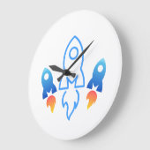 Horloge murale sur le thème de l'espace (Angle)