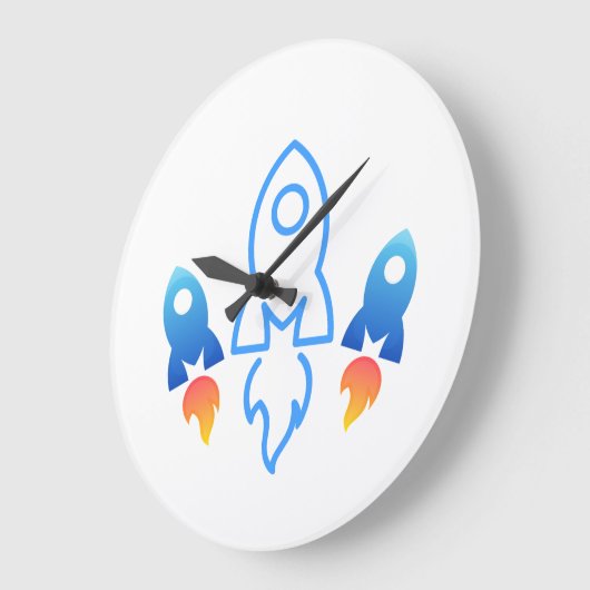 Horloge murale sur le thème de l'espace (Angle)