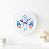 Horloge murale sur le thème de l'espace (Maison)