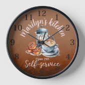 Horloge murale sur le thème du café (Recto)