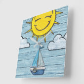 Horloge murale sur mesure Conception de la plage d (Angle)