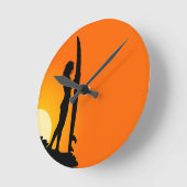 Horloge murale Surfer Girl (Angle)