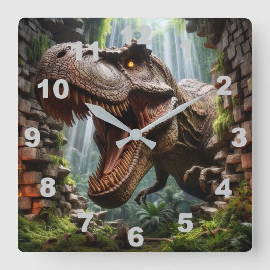 Horloge murale T-Rex (Recto)