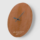 Horloge Murale Tangerine Pensée Pour Vous (Angle)