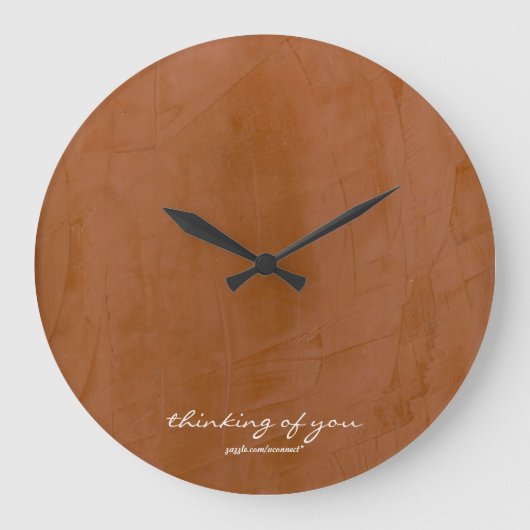 Horloge Murale Tangerine Pensée Pour Vous (Recto)
