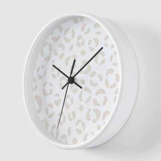 Horloge murale tendance Leopard (Angle)