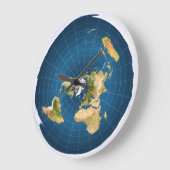 Horloge murale Terre plate (Angle)