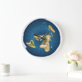 Horloge murale Terre plate (Maison)