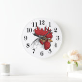 Horloge murale tête de poulet (Maison)