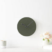 Horloge murale texturée Moss Green (Maison)