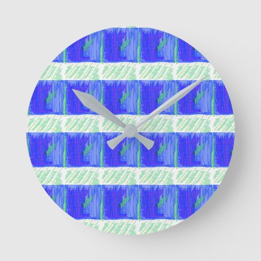 Horloge murale thème nautique bleu (Recto)