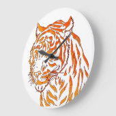 Horloge murale tigre (Angle)