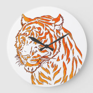 Horloge murale tigre
