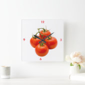 Horloge murale tomate (Maison)