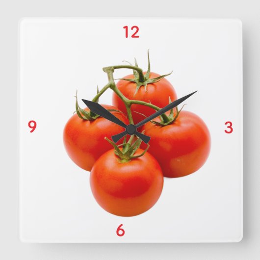 Horloge murale tomate (Recto)