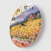 Horloge murale toscane de vignoble (Angle)