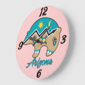 Horloge murale Totem Ours Arizona (Angle)