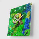 Horloge murale Toucan Oiseau Toco (Angle)
