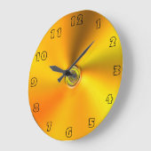 Horloge murale tournée d'or (Angle)