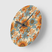 Horloge murale tournesol (Angle)
