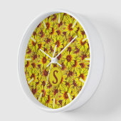 Horloge murale tournesol (Angle)