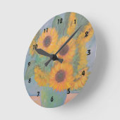 Horloge murale tournesol (Angle)