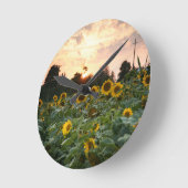 Horloge murale tournesol (Angle)