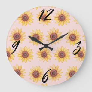 Horloge murale "Tournesols"